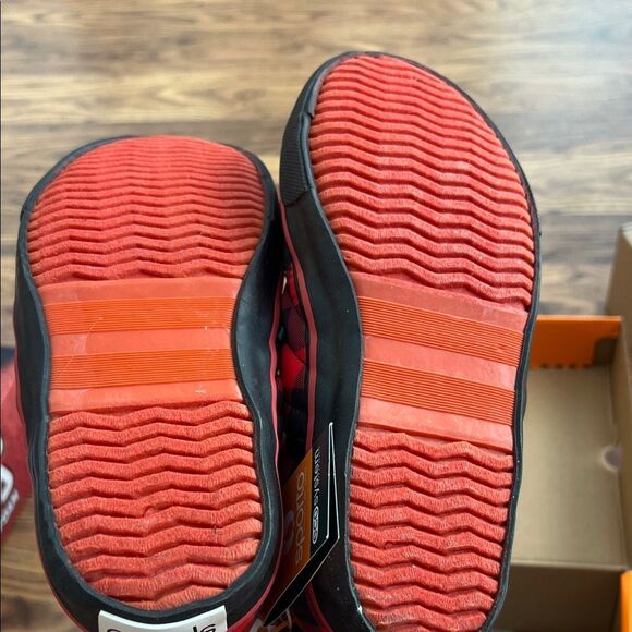 Sporto Red and Black Checkered Slip-Ons - Picture 3 of 3